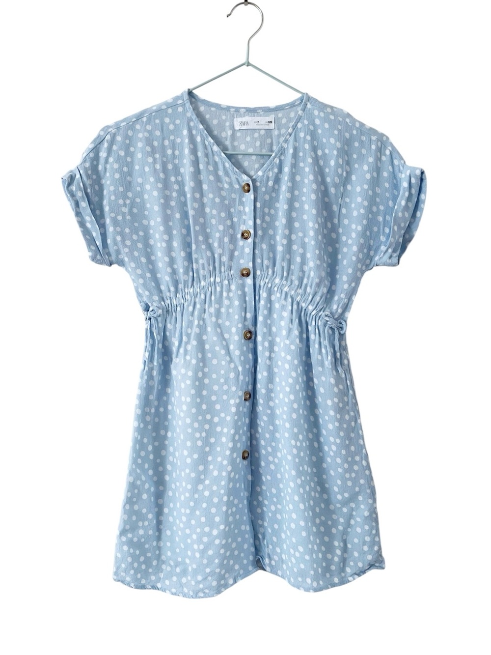 Zara girls size 7 button front dress